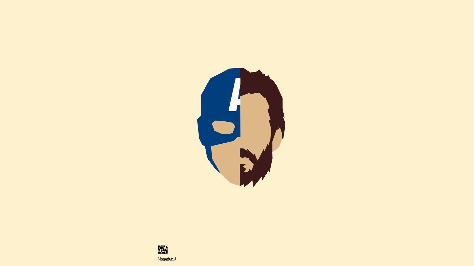 1920x1080 Captain America Steve Rogers Minimalism, HD Superheroes, 4k
