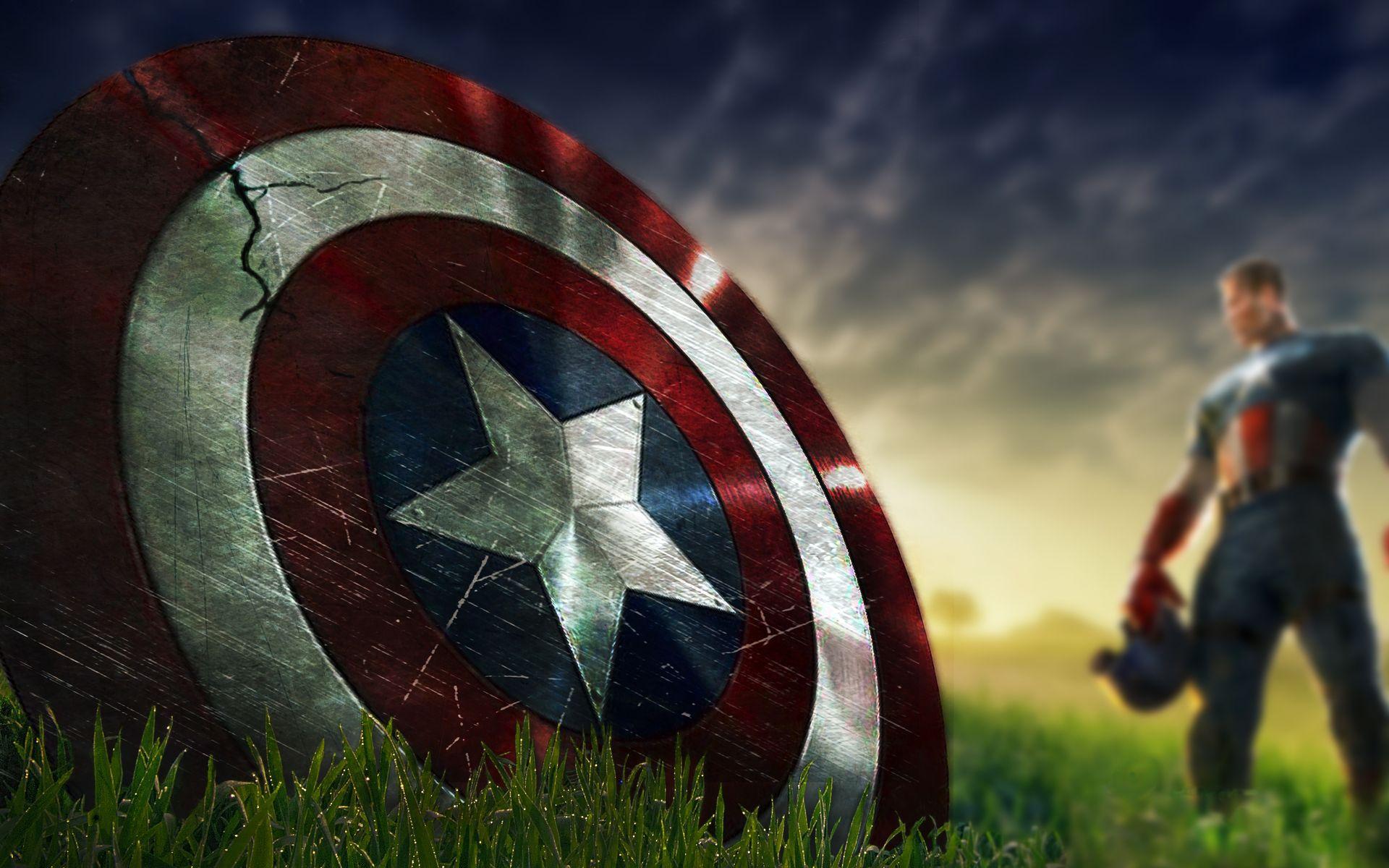 1920x1200 Captain America Shield Hình nền HD