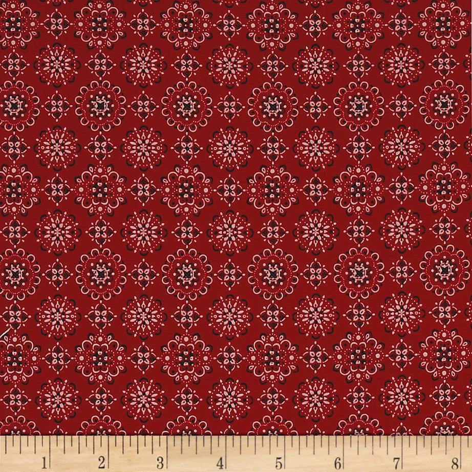 922x922 Kaufman Sevenberry: Bandana Red