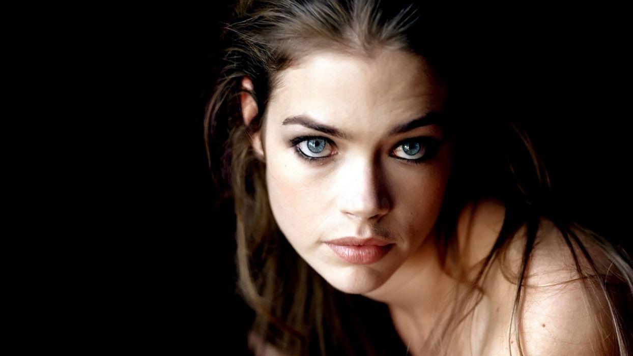 1244x700 Women models Denise Richards moustache wallpaperx1080