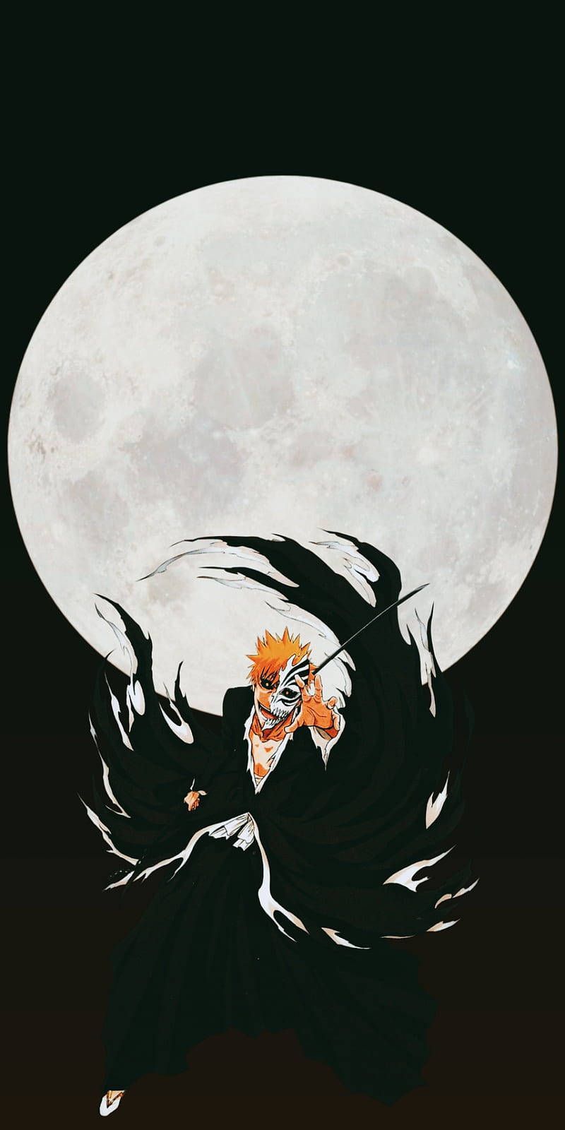 800x1600 Full Moon Bleach iPhone Wallpaper