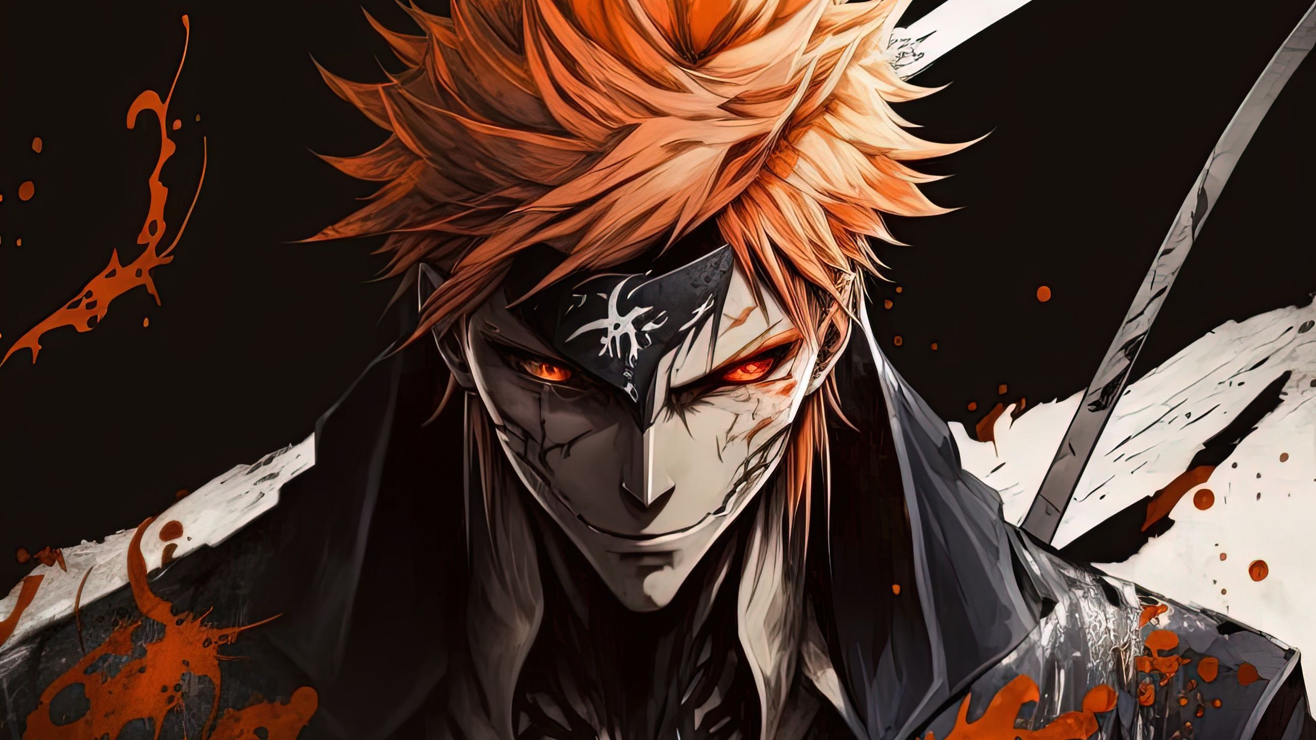 2560x1440 Ichigo Kurosaki Wallpaper 4K, AI art