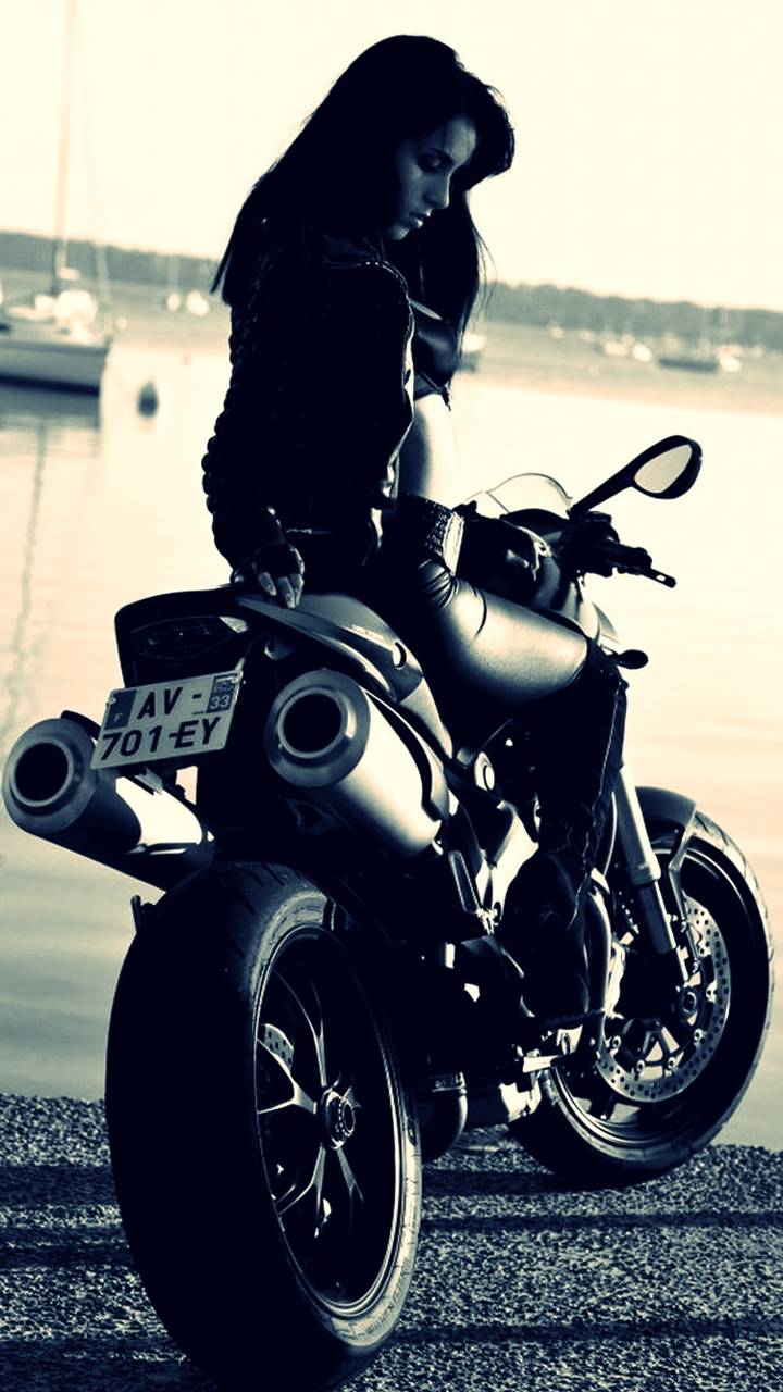 720x1280 Hd Wallpaper Biker Girls Helmet Bike Bike Girl Wallpaper