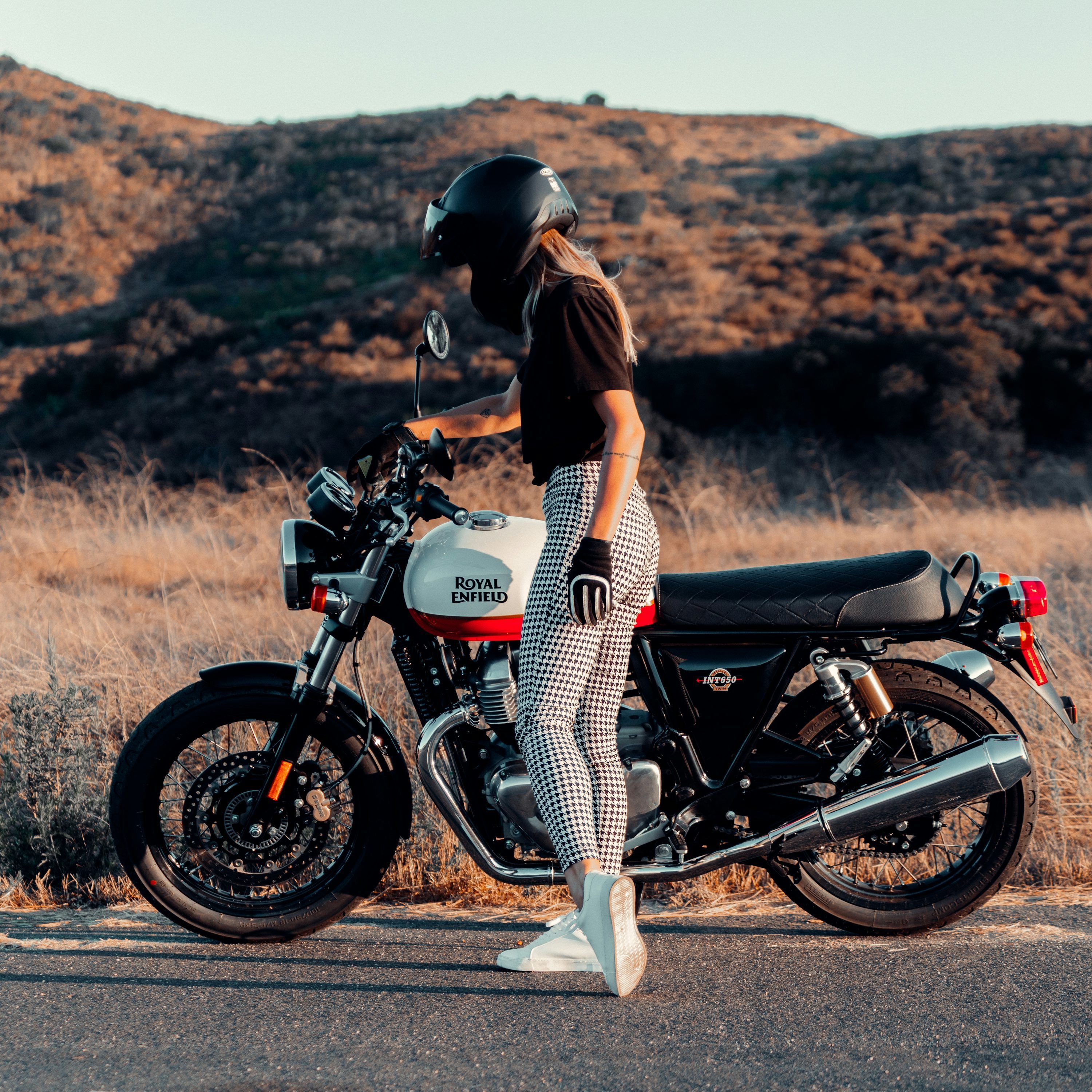 3000x3000 Biker Girl Picture. Download