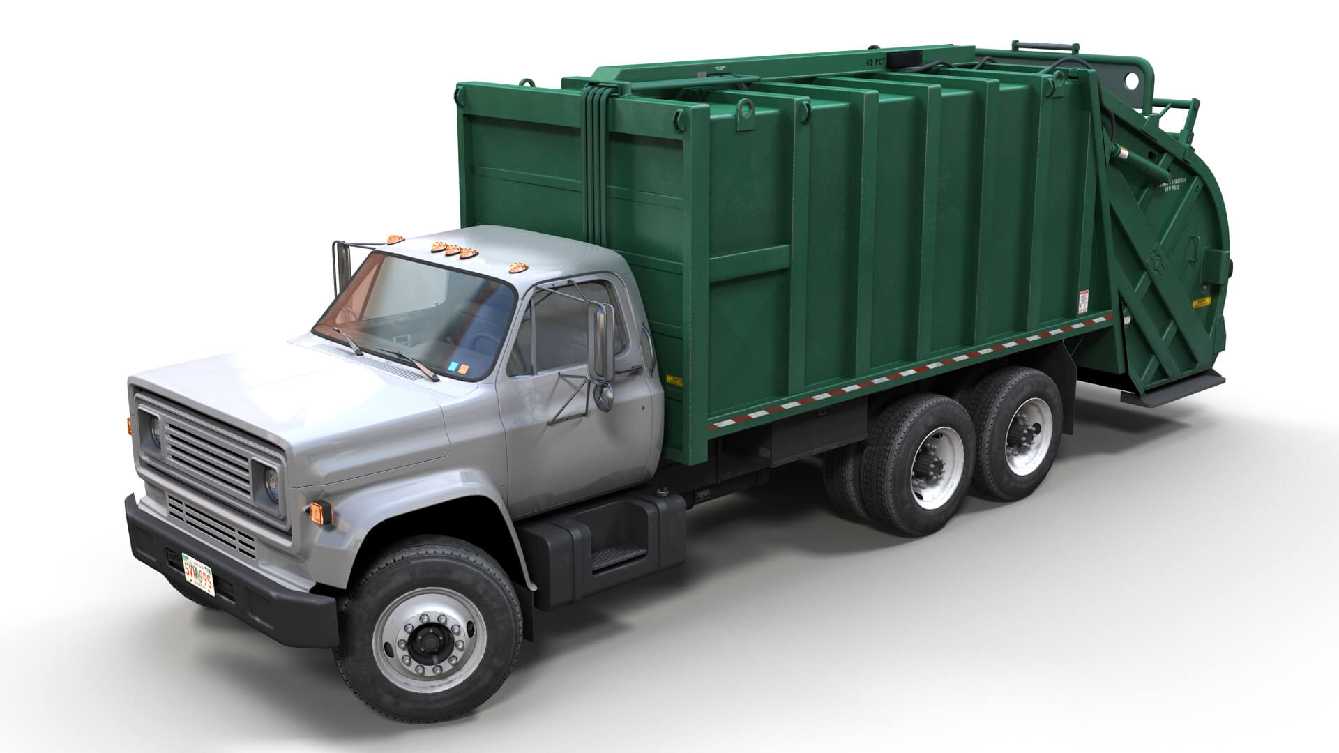 1920x1080 Garbage Truck Model