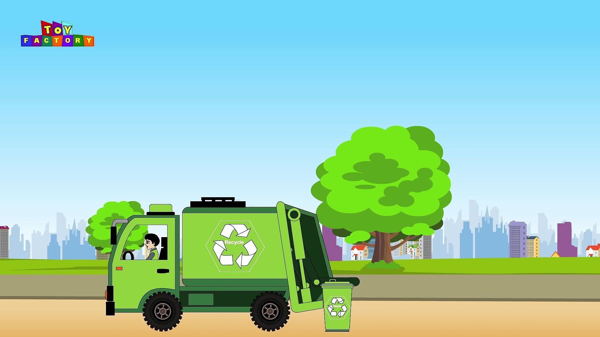 1920x1080 garbage truck videos for children