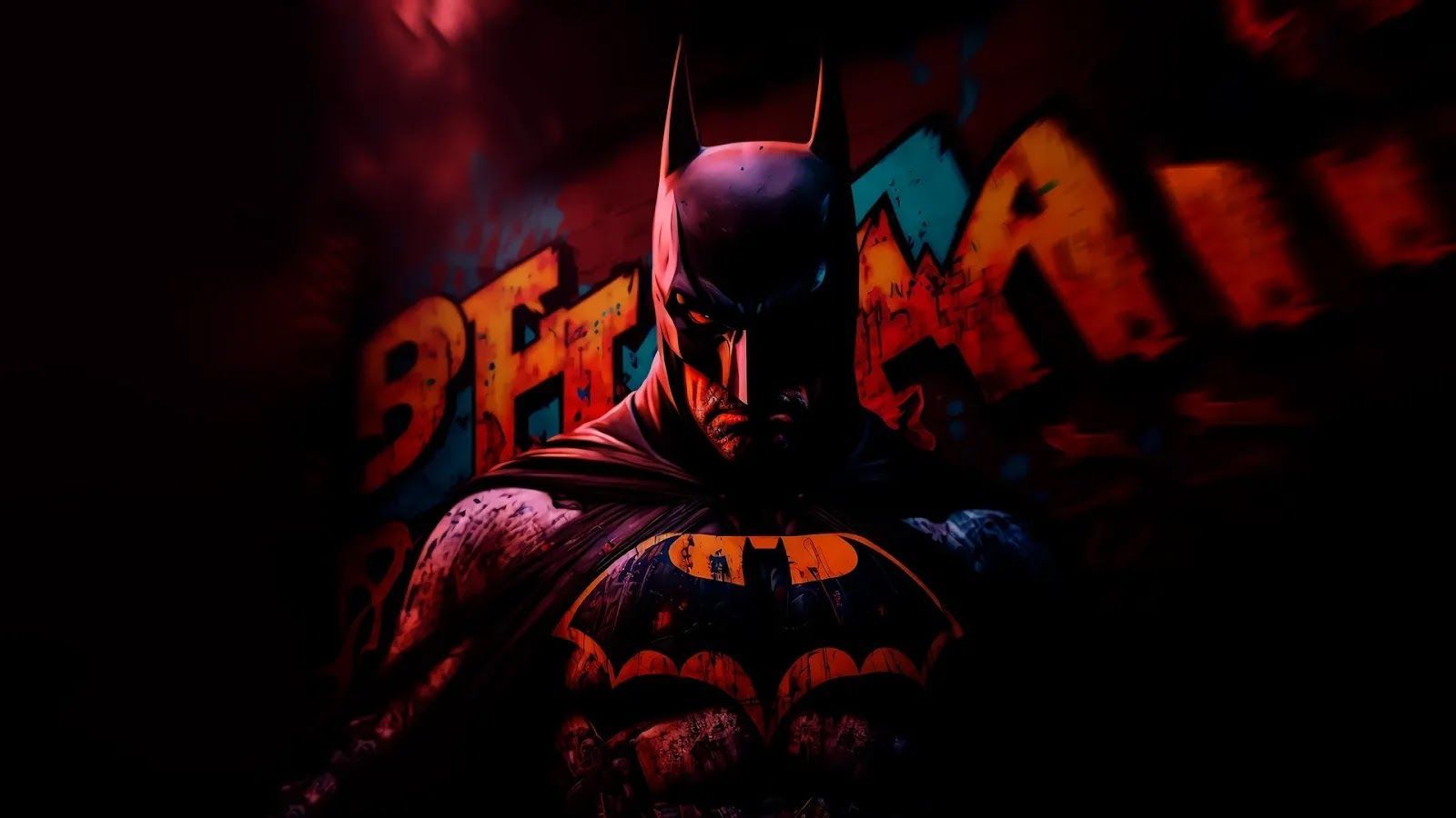 1600x900 4K AI Generated Batman Background