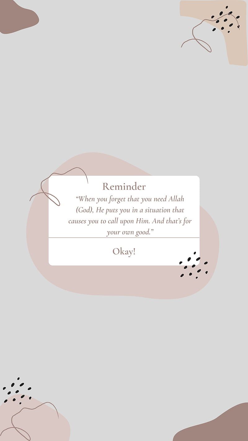800x1422 Reminder, islamic, quote, saying, HD