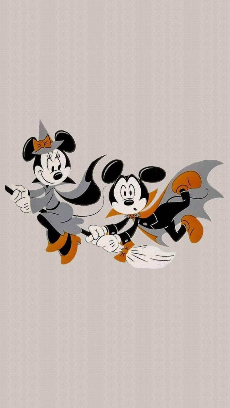 736x1308 Cute Disney Halloween Wallpaper