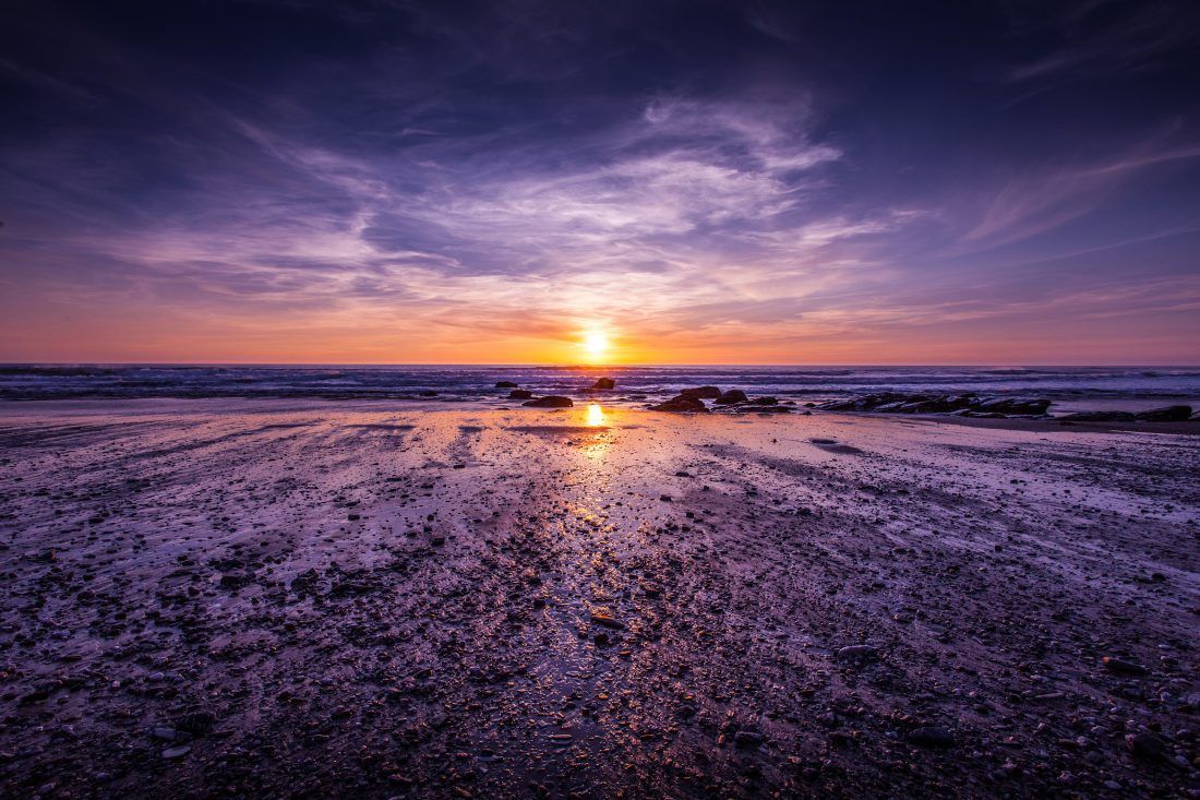 1100x733 Atlantic Summer Beach Sunset Royalty