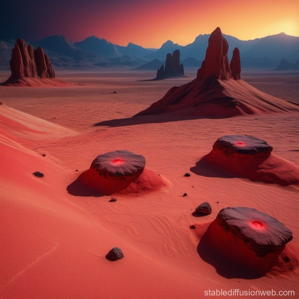 1024x1024 red rocky desert mountain dusty dark