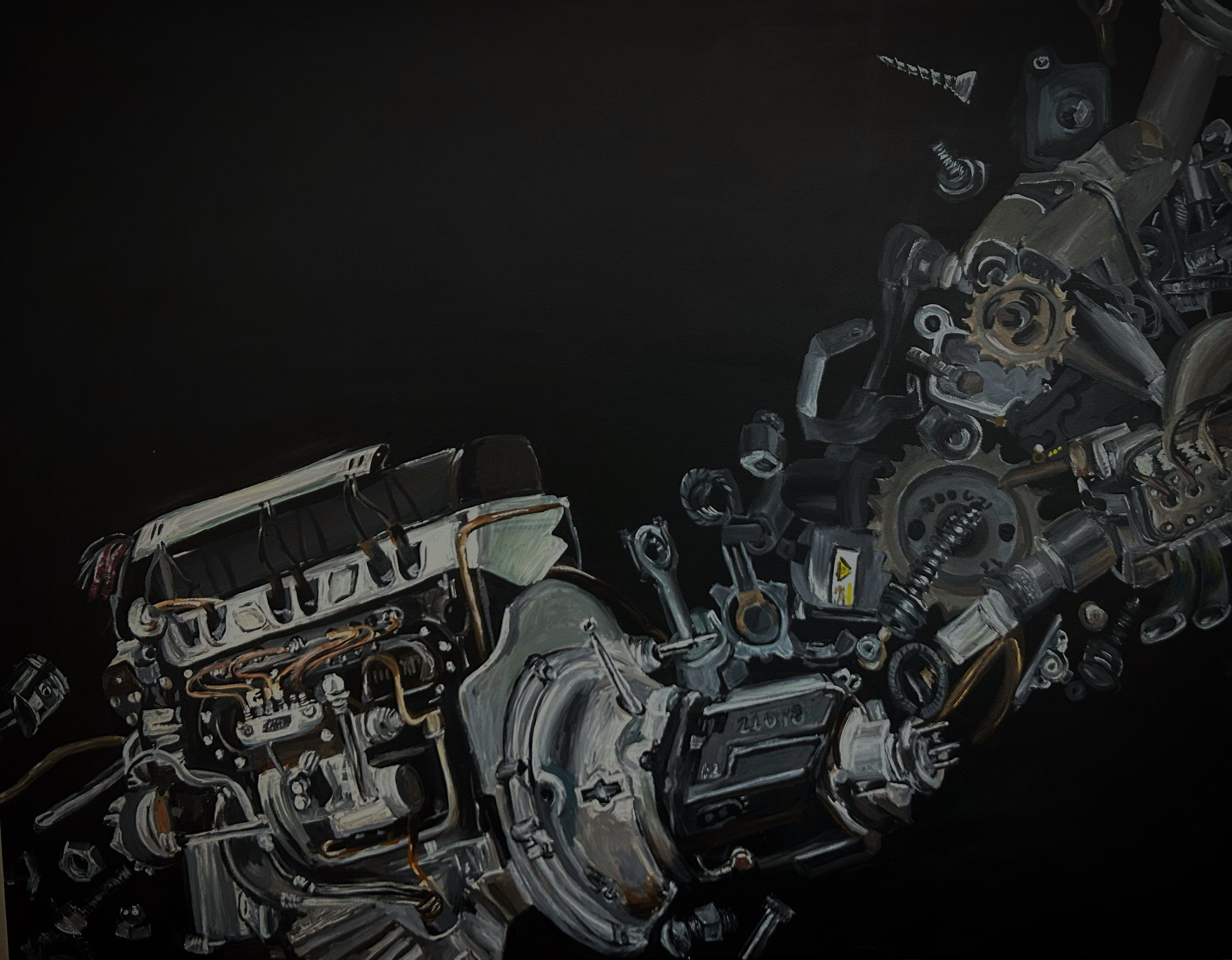 3000x2337 Car Engine Decor