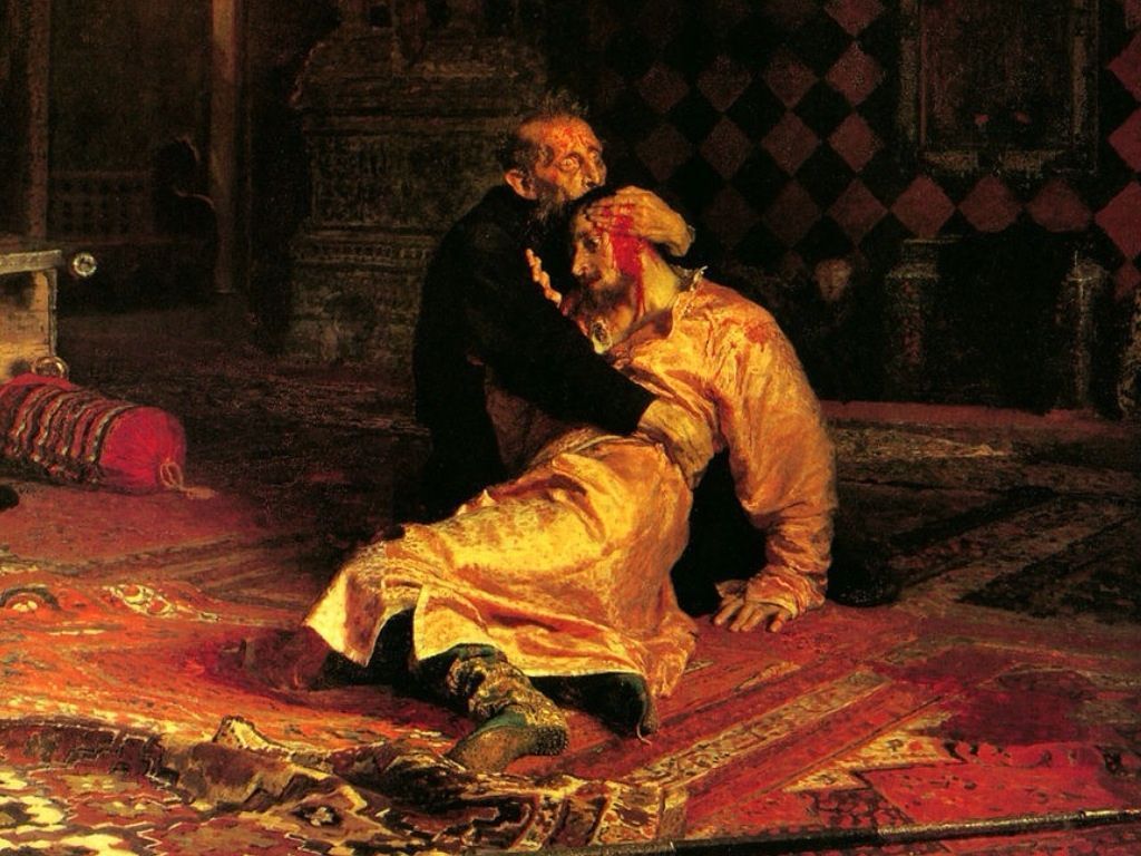1024x768 ivan the terrible and his son wallpaper