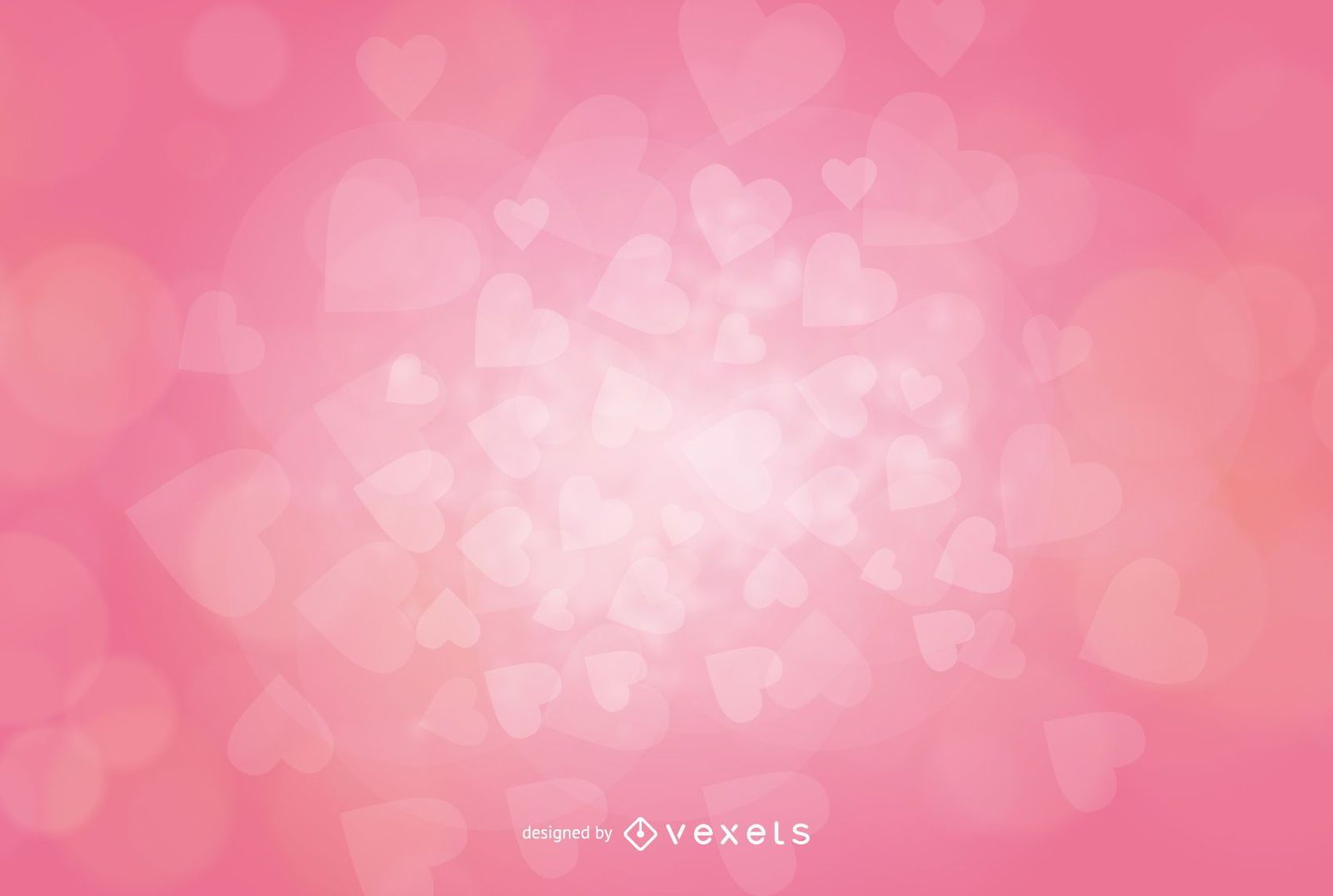 1600x1076 Fluorescent Valentine Hearts Pink