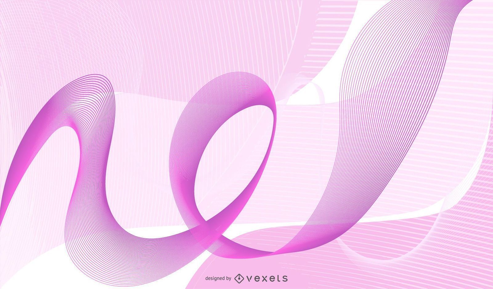 1600x941 Fluorescent Pink Waves & Spiral Lines