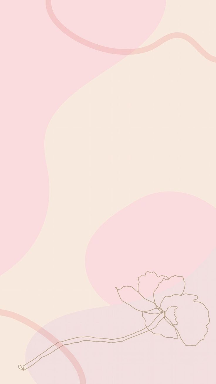 736x1308 Flower line drawing background vector
