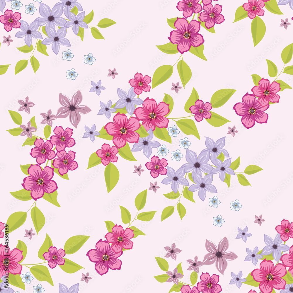 1000x1000 Seamless floral pattern. Background
