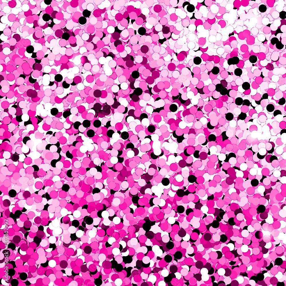 1000x1000 Vector pink glittering confetti