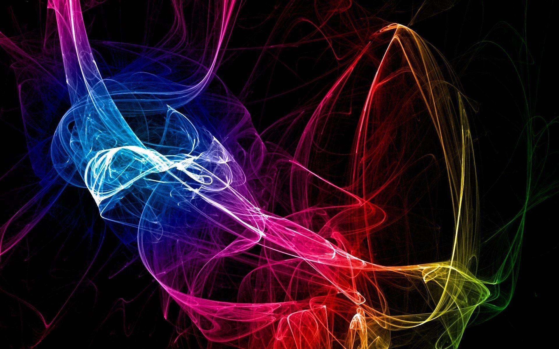 1920x1200 Black Neon Wallpaper