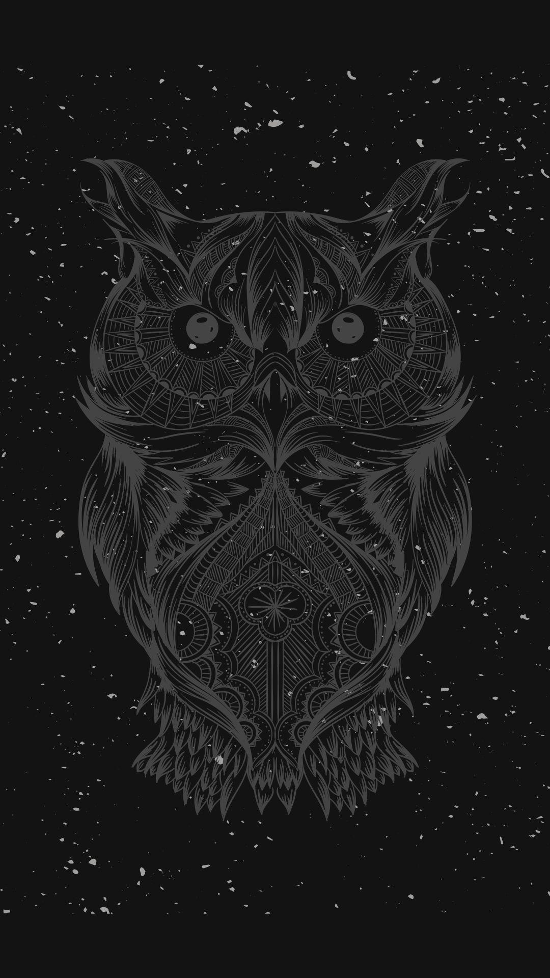 1080x1920 Moon And Owel Background 1920x1080