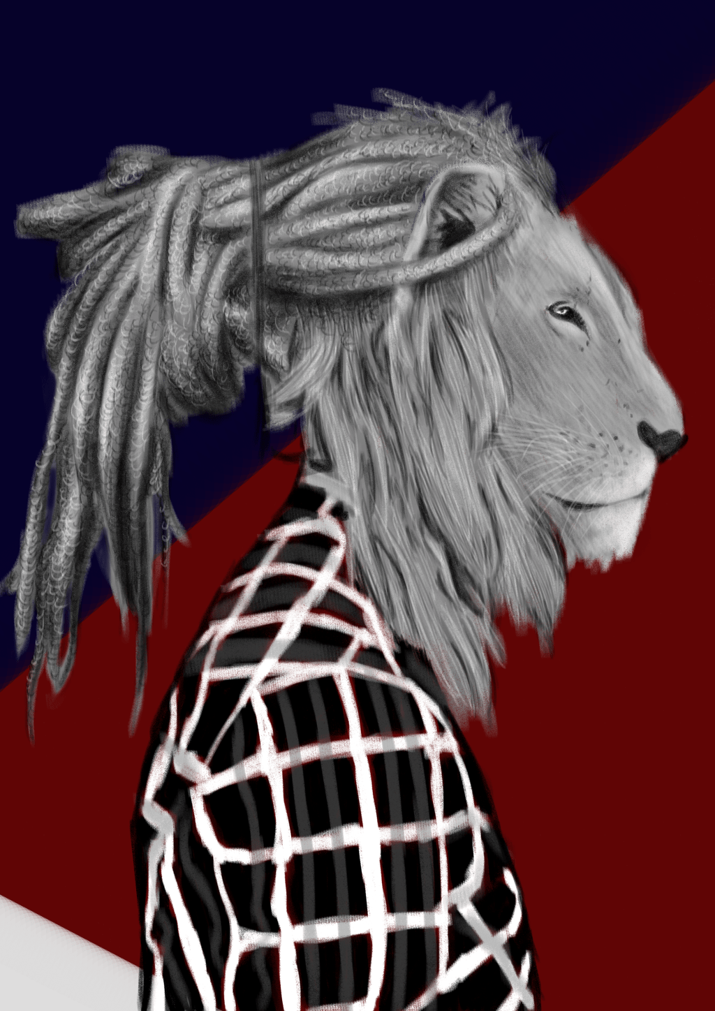 1024x1448 Hipster Lion Wallpaper