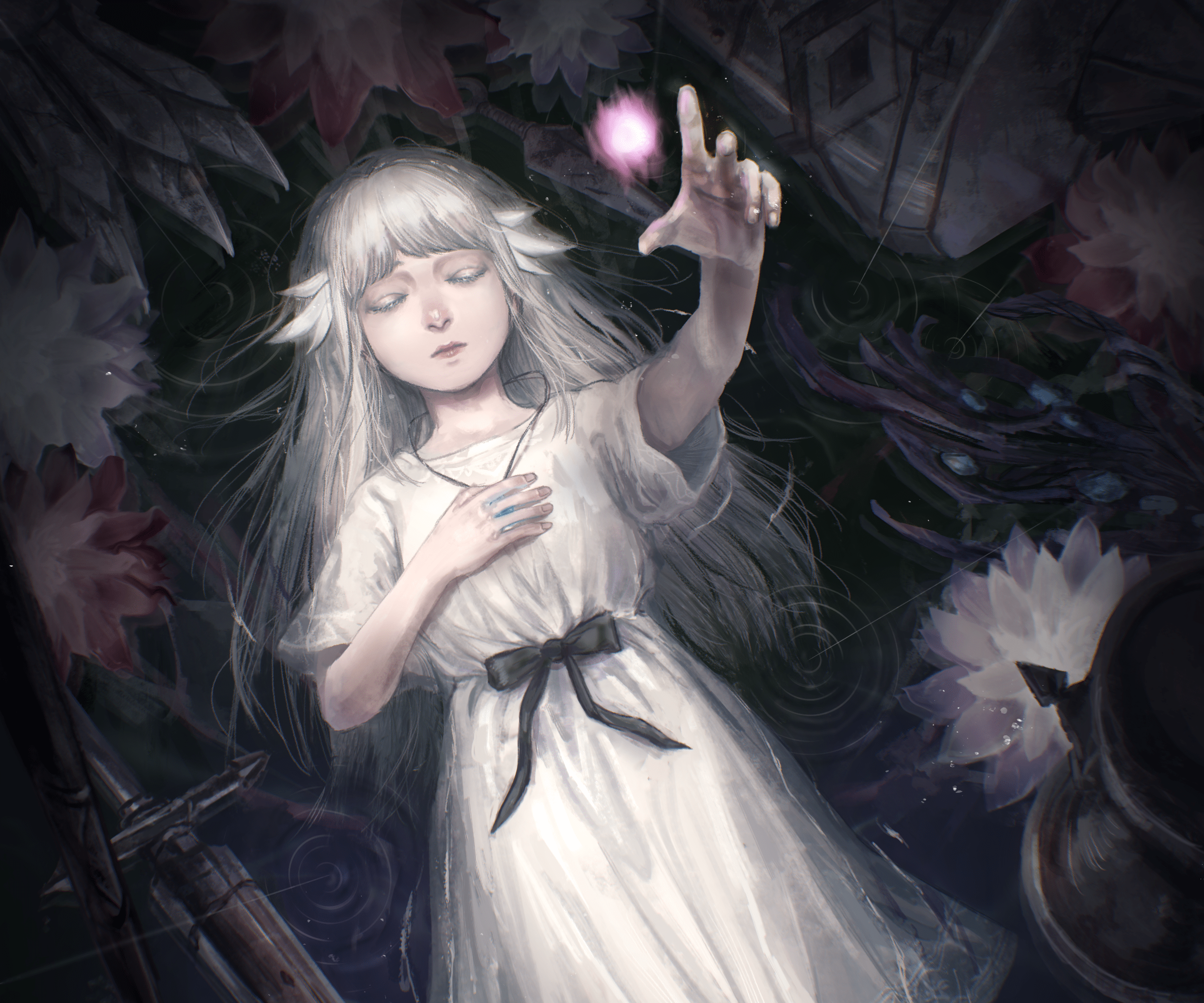 2480x2067 Download Lily (Ender Lilies) Video Game