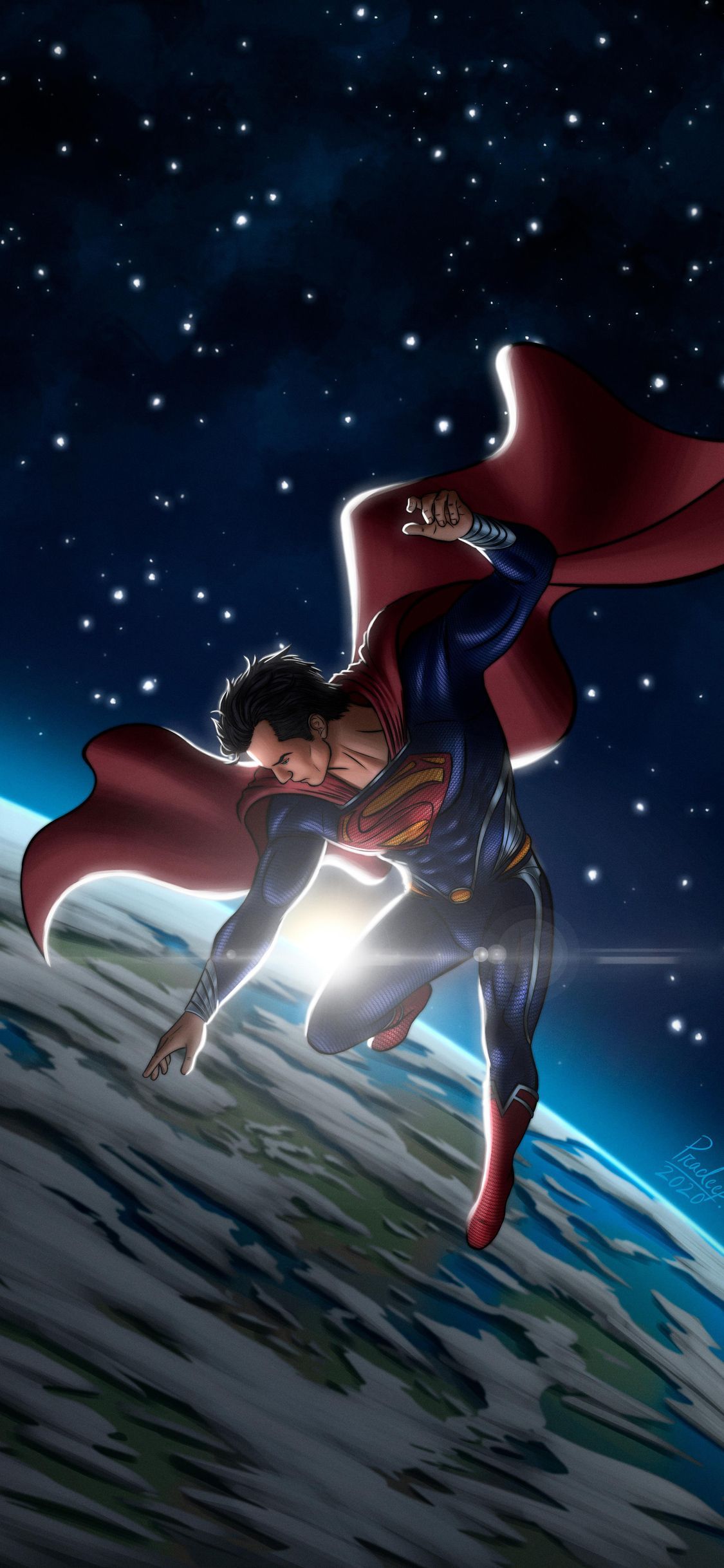 1125x2436 Superman In Space iPhone XS