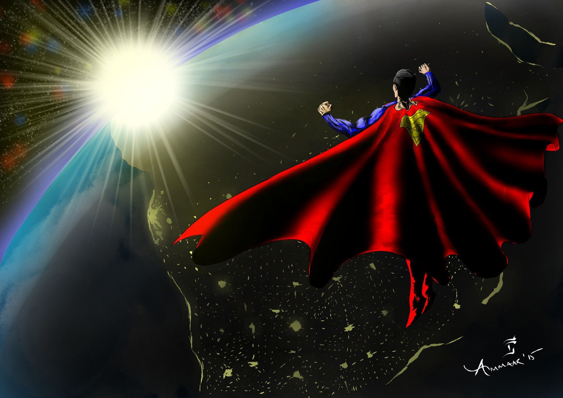 Superman In Space Wallpapers - Top Free Superman In Space Backgrounds ...
