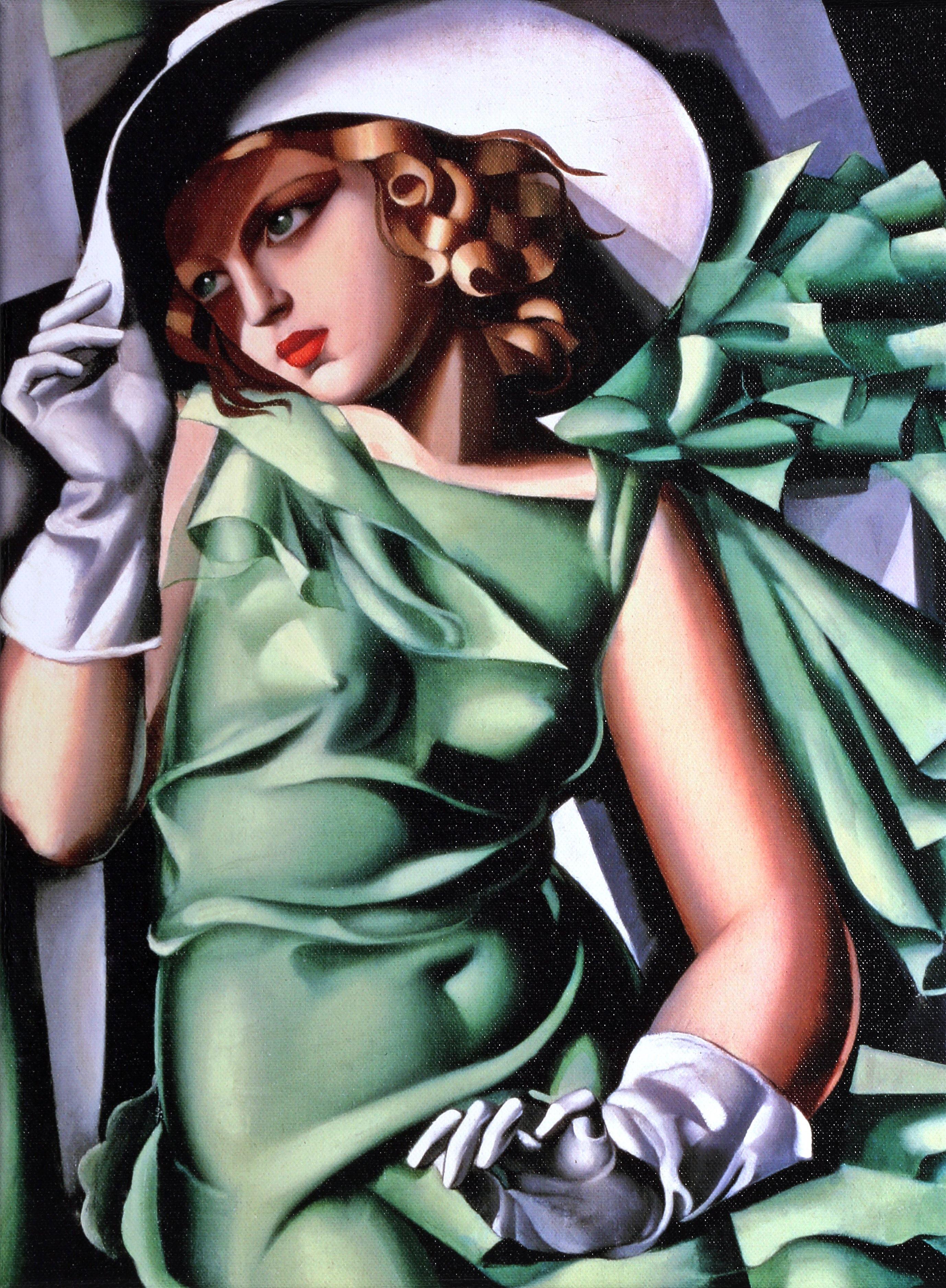 2756x3754 Young Lady With Gloves. Tamara De