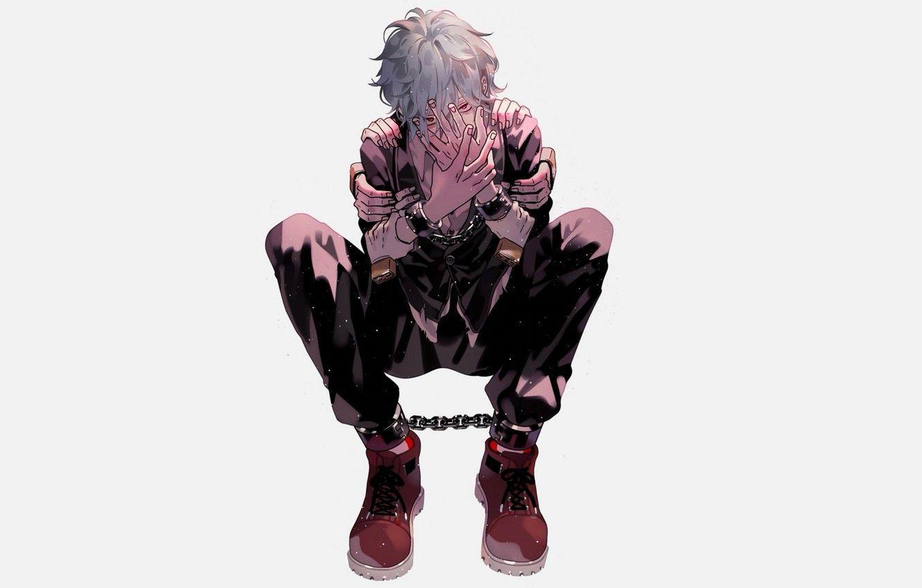 1332x850 Wallpaper guy, shackles, My hero Academy, My Hero Academia, Boku