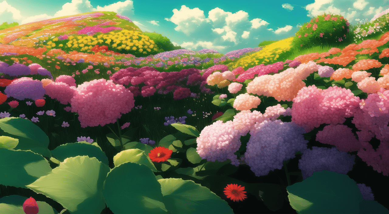 1280x704 Flower garden