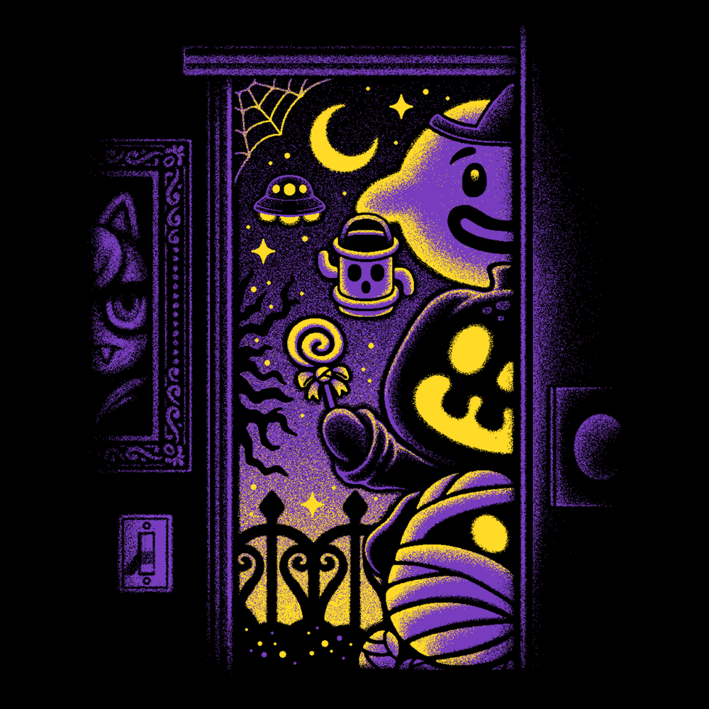 1000x1000 HALLOWEEN CROSSING Illustration