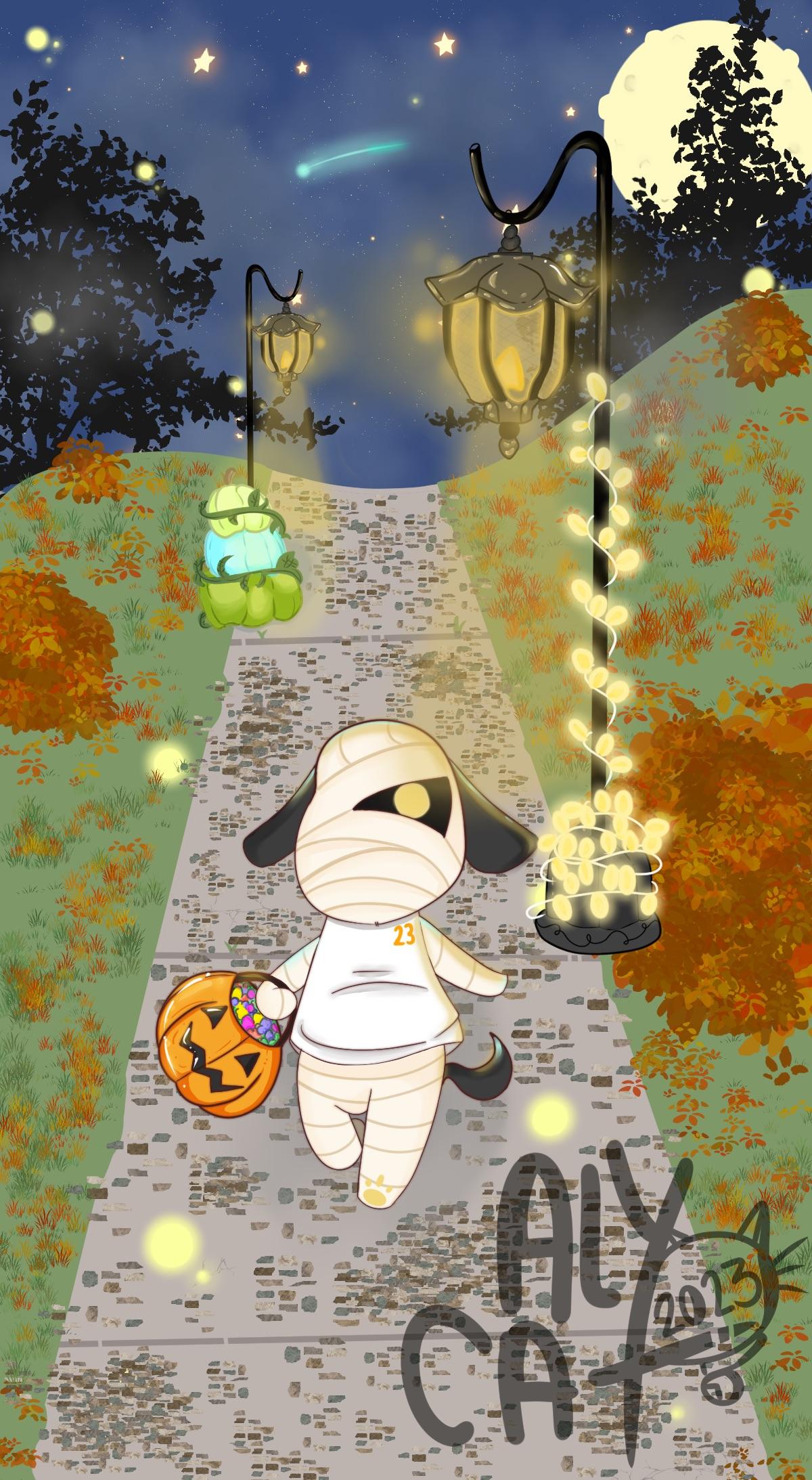 1200x2186 Lucky is excited for Halloween! Are you