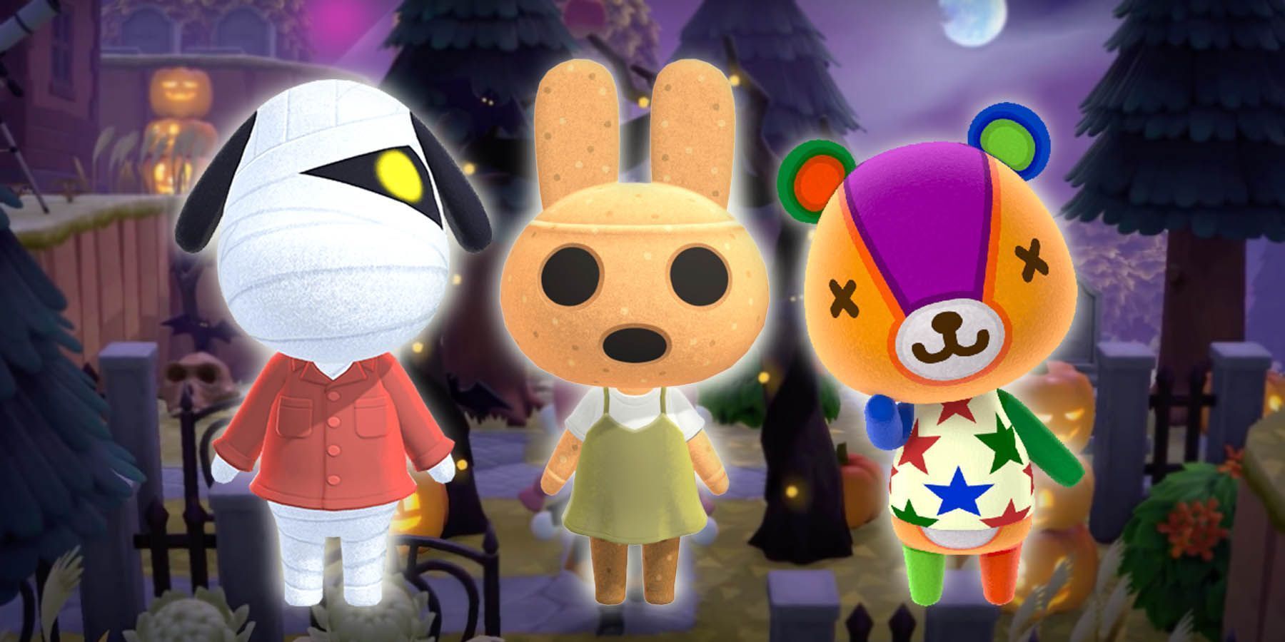 1800x900 Spooky Animal Crossing Villagers Every