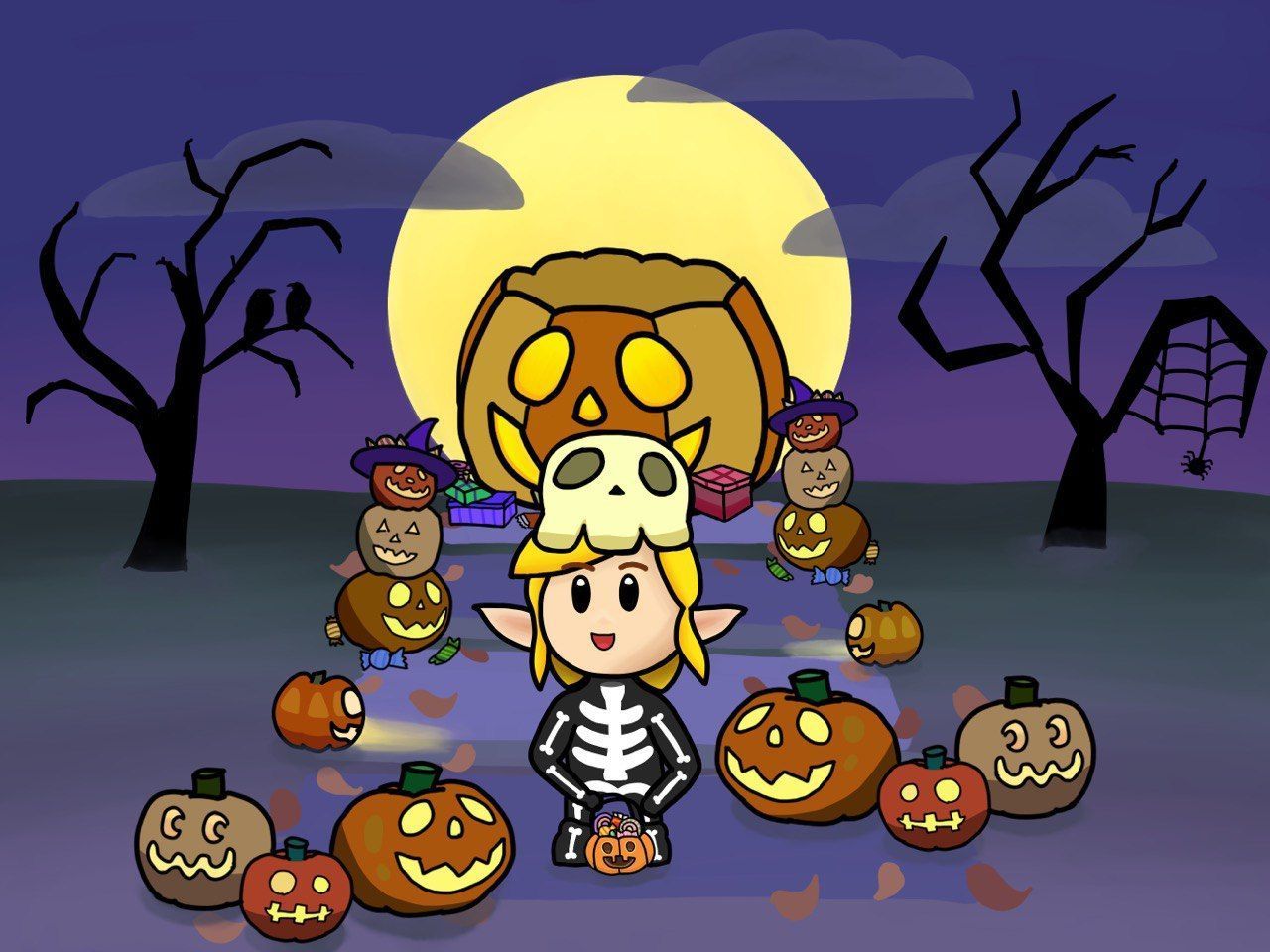 1280x960 Animal Crossing for a belated halloween