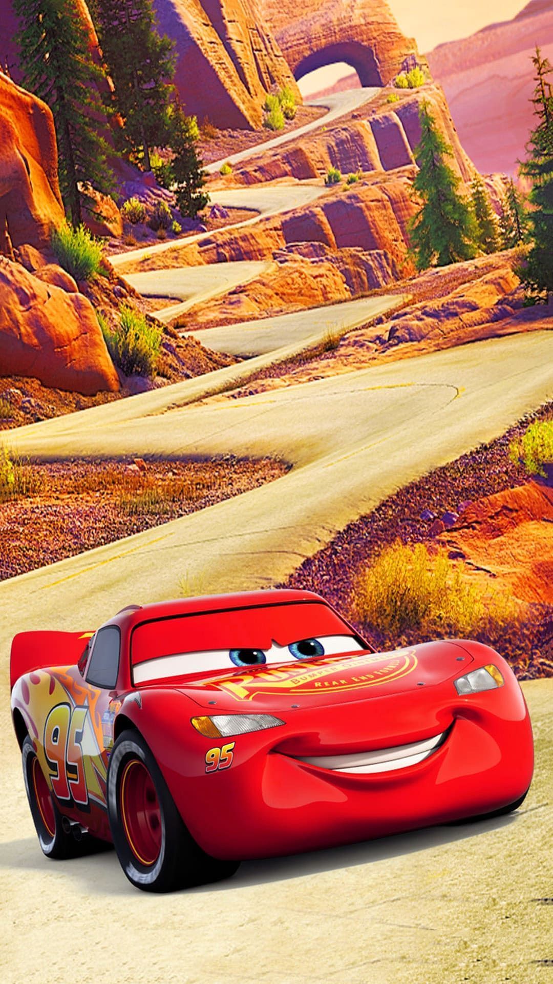 1080x1920 Lightning McQueen Wallpaper