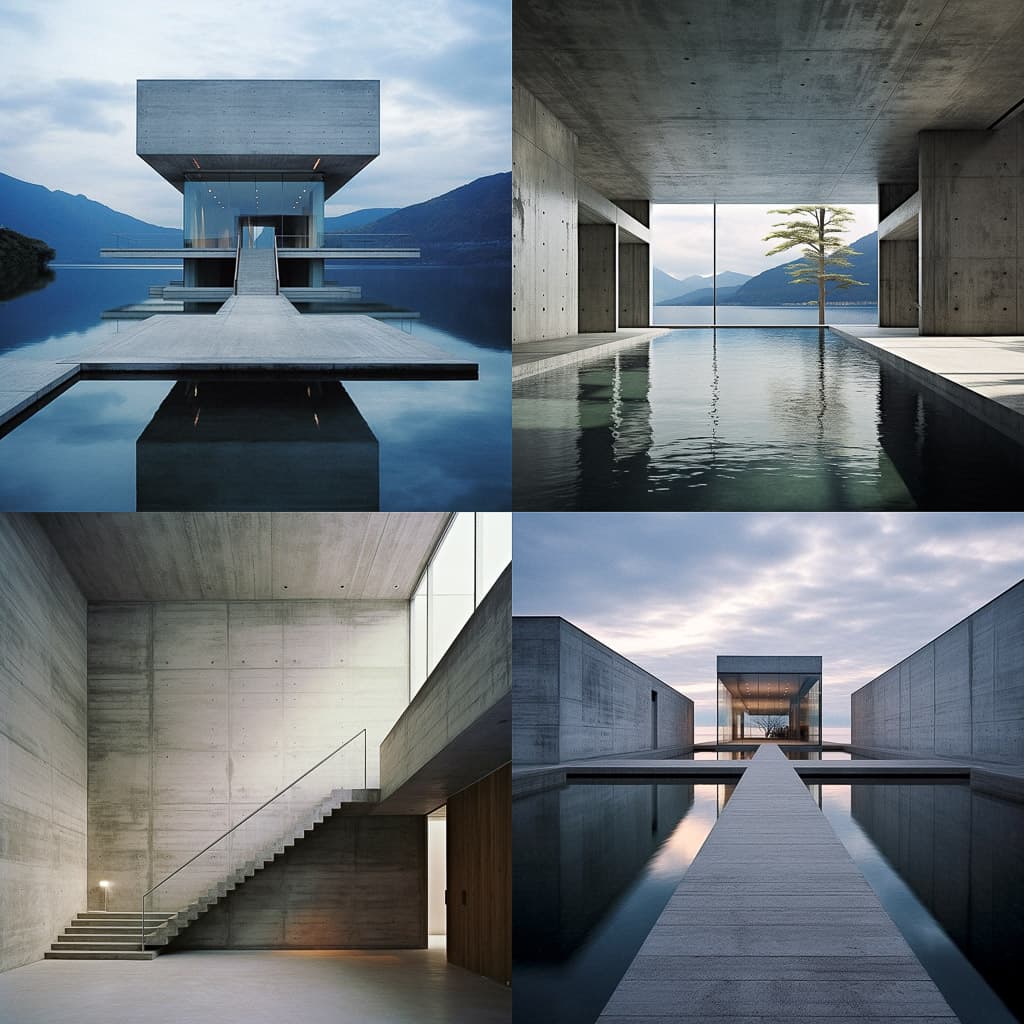 1024x1024 Tadao Ando AI Art Style
