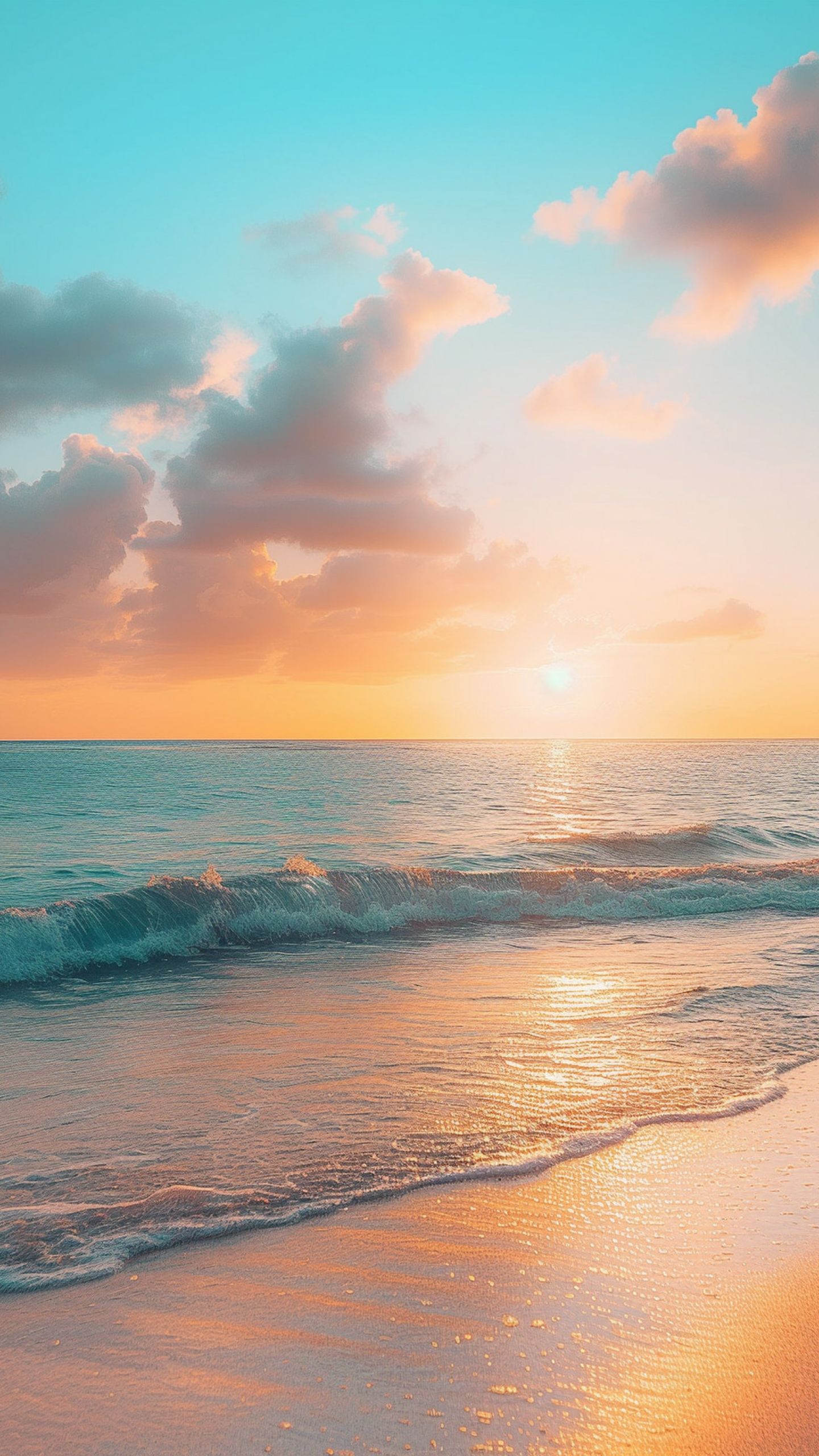 1440x2560 Tropical Beach Wallpaper