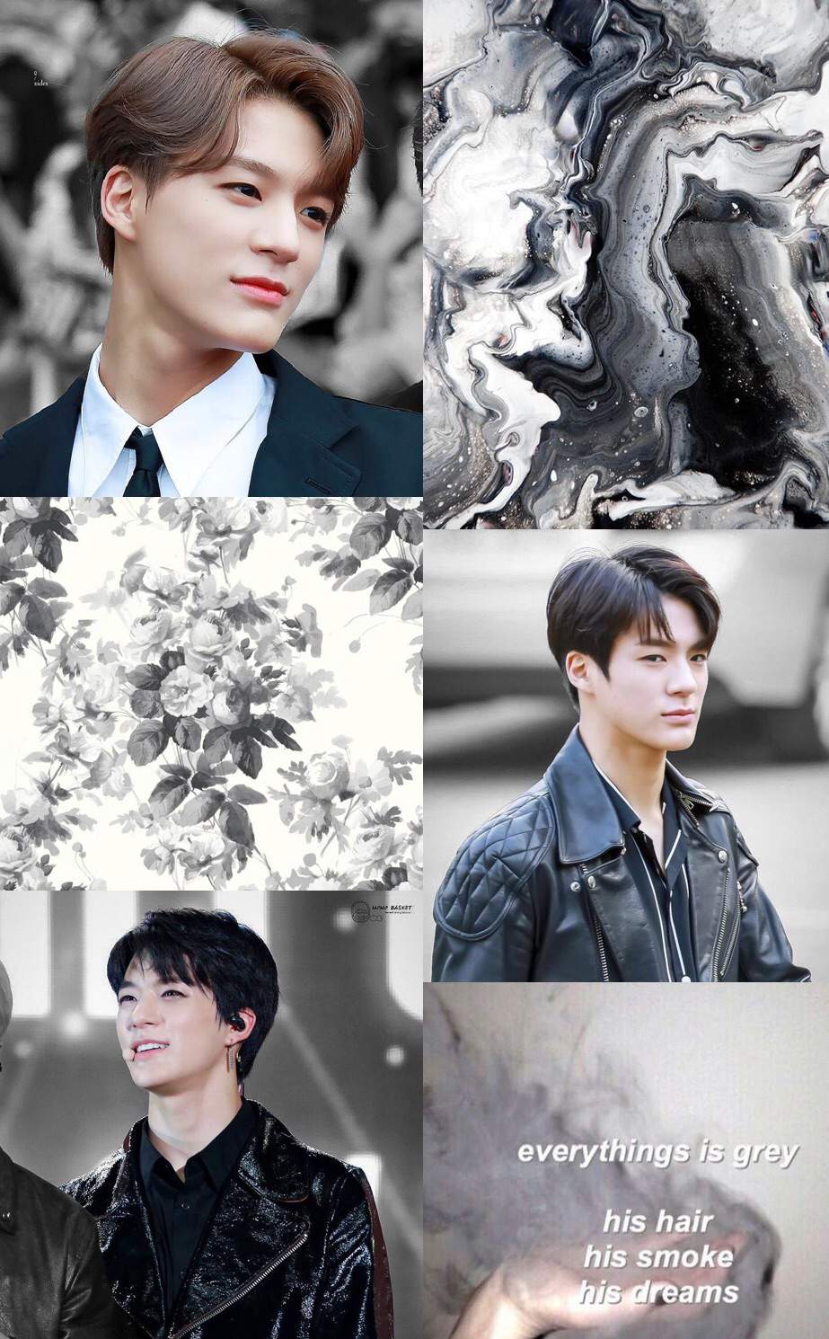 923x1490 NCT Aesthetics Wallpaper Jeno Grey