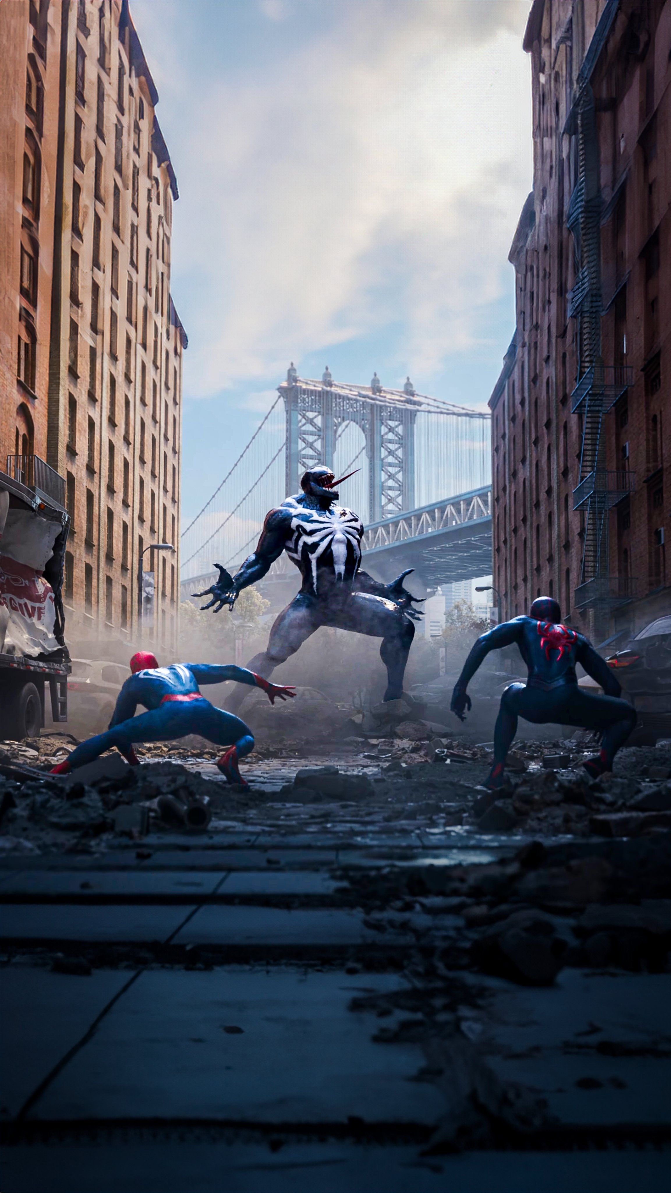 2305x4096 Insomniac Spider Man Wallpaper