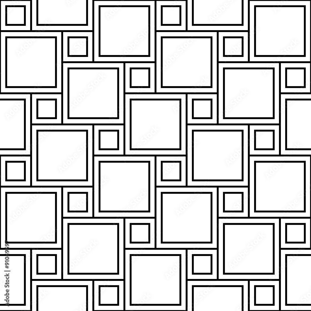 1000x1000 Vector modern seamless geometry pattern