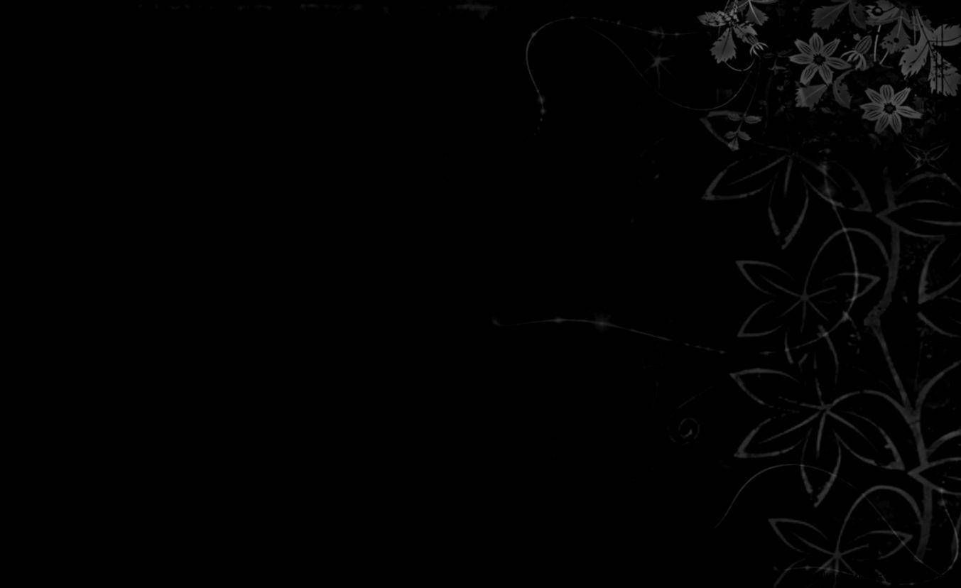 1353x828 Solid Black 4K Plant Drawings Wallpaper