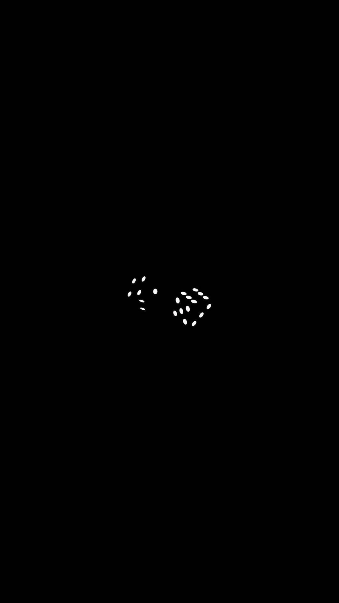 1080x1920 Solid Black 4K Black Dice Wallpaper