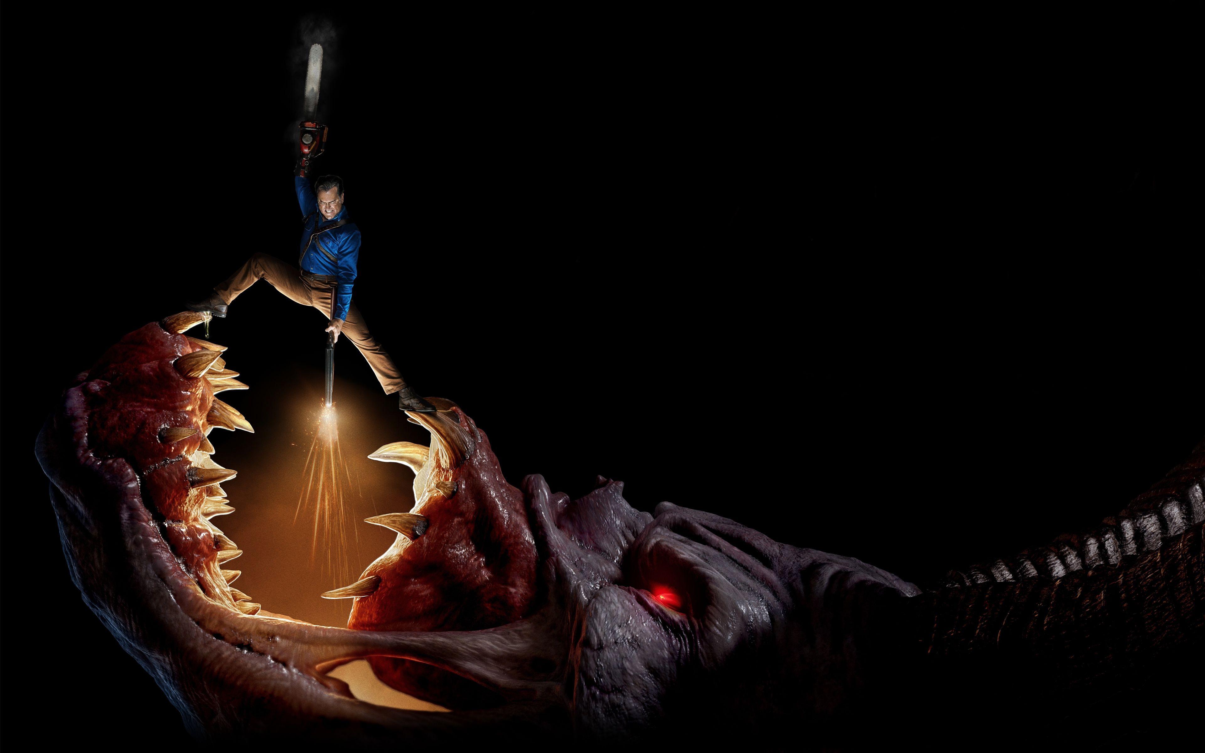 3840x2400 Ash vs Evil Dead TV Series 4K 8K Wallpaper. HD Wallpaper