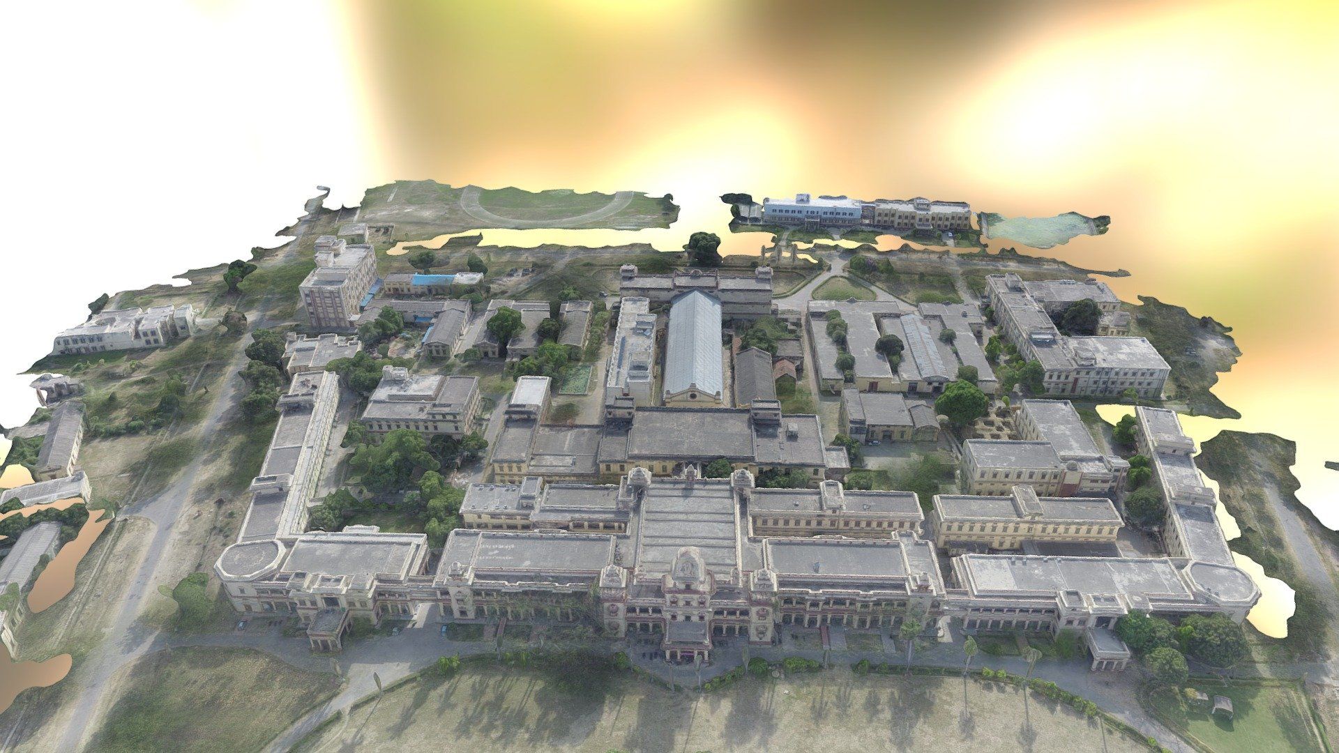1920x1080 IIT BHU Varanasi 3D Model using Aerial Mapping Free 3D model by Indshine [87e5c86]