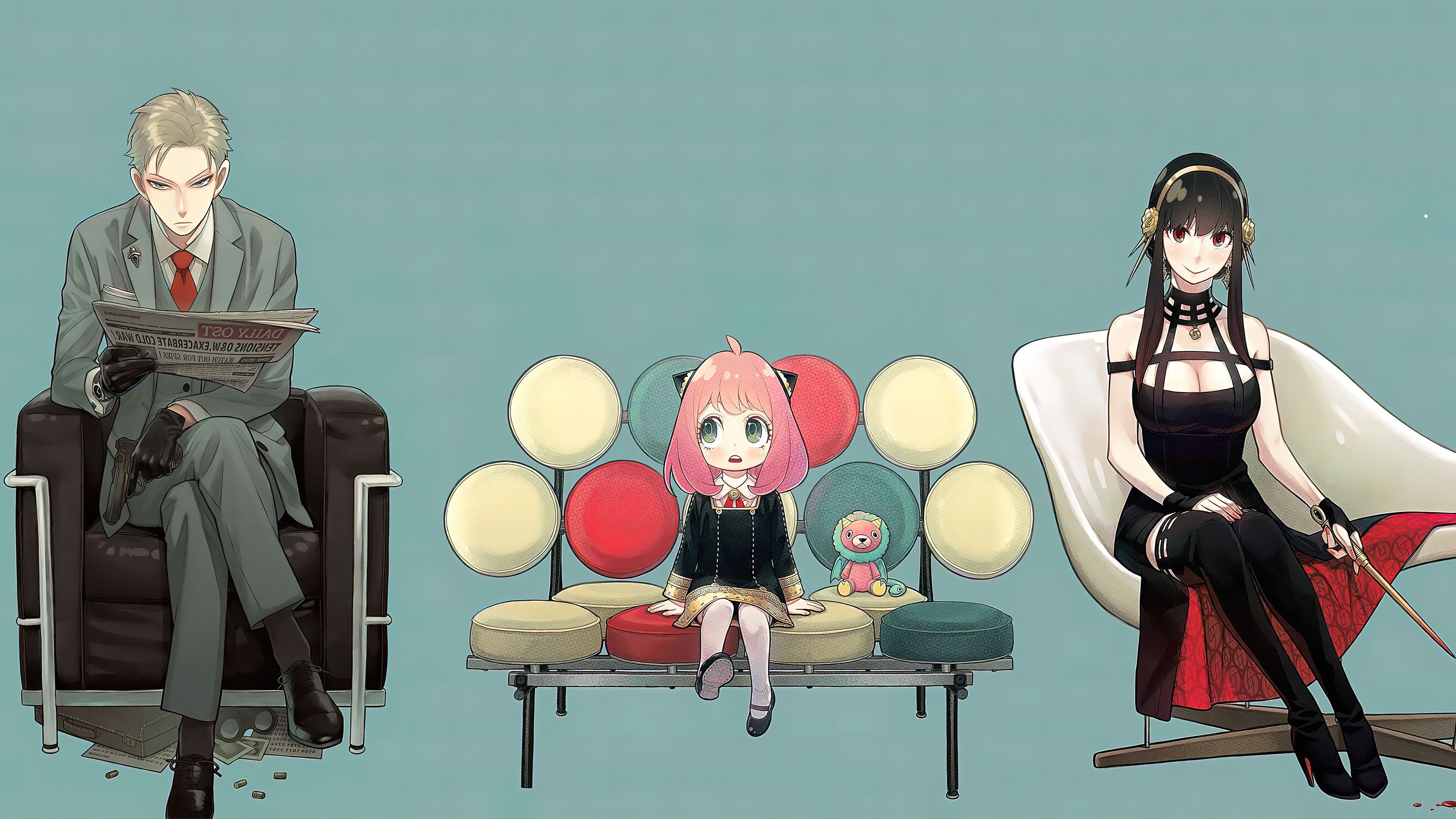 3840x2160 Download Anya Forger Loid Forger Yor