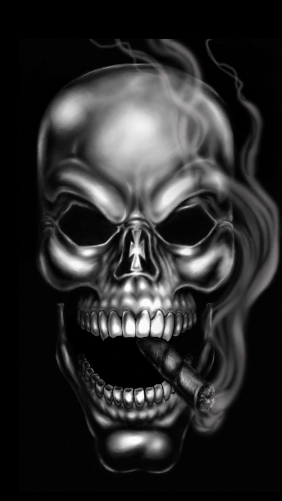 Hình nền 1080x1920 Evil Skull - Bộ sưu tập hình nền HD