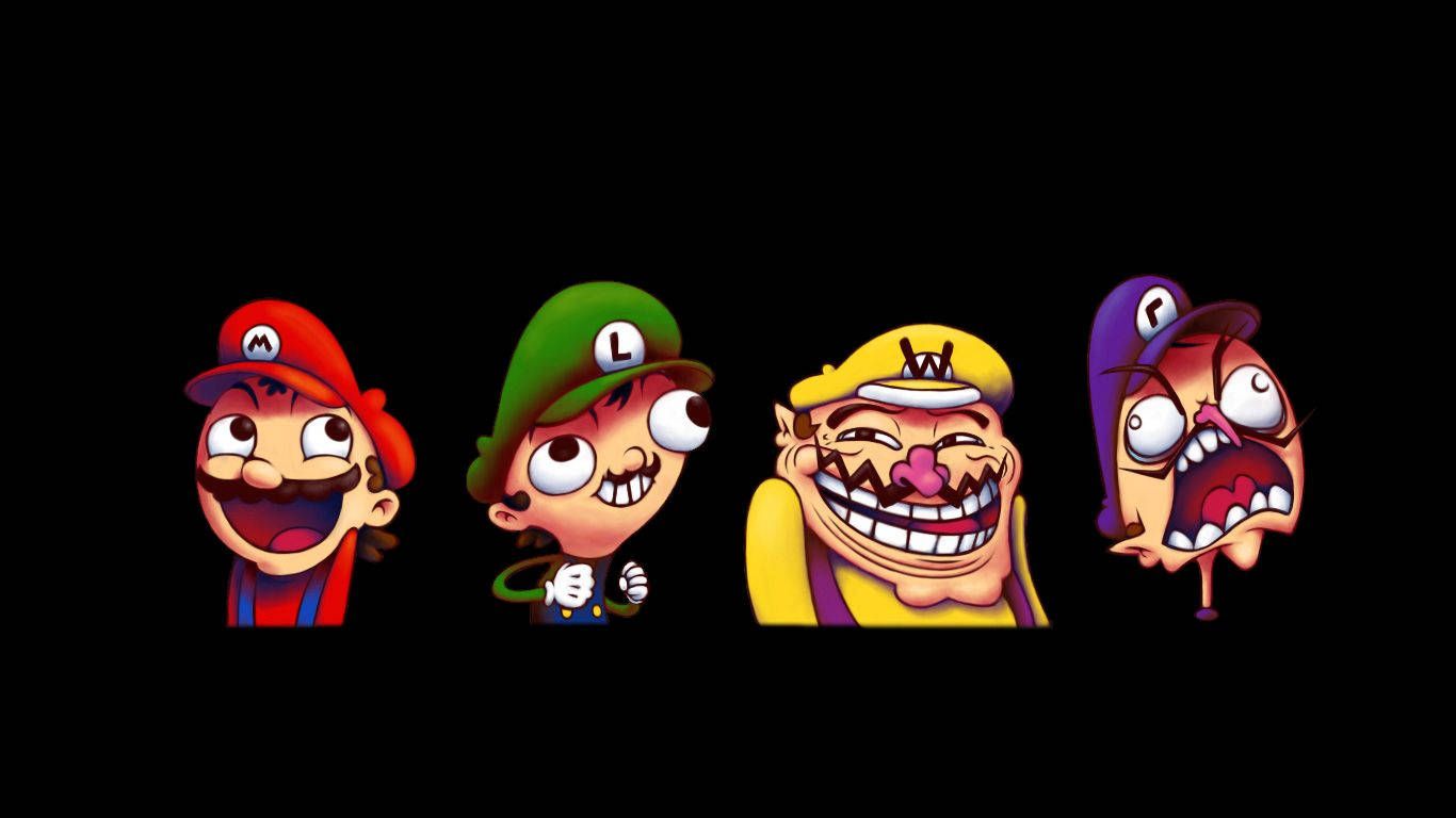 1366x768 Download Mario Meme Wallpaper