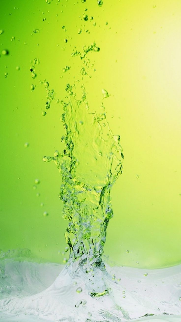 736x1308 Abstract Crystal Icy Water Splash Green