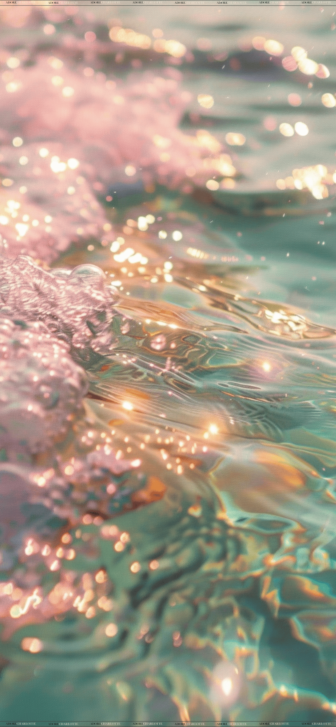 1170x2532 FREE Aesthetic Glitter Water Phone